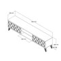 Hanah Home Soporte de TV Nogal y Calcedonia